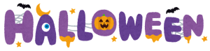ハロウィンの紫ロゴ