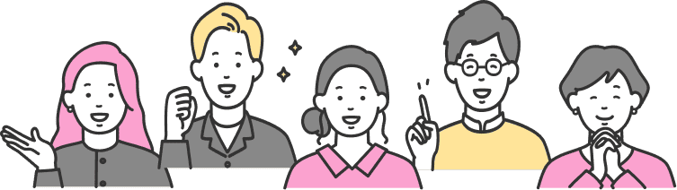 英会話レッスンを担当するバイリンガル講師イラスト